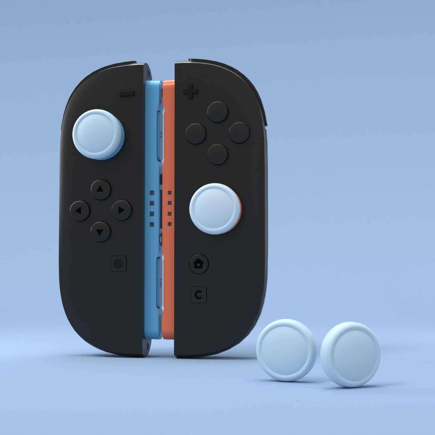 PlayVital 4Pcs Joystick Caps for Nintendo Switch 2, Silicone Thumbstick Grip Cover for Joycon 2 - Heaven Blue PlayVital