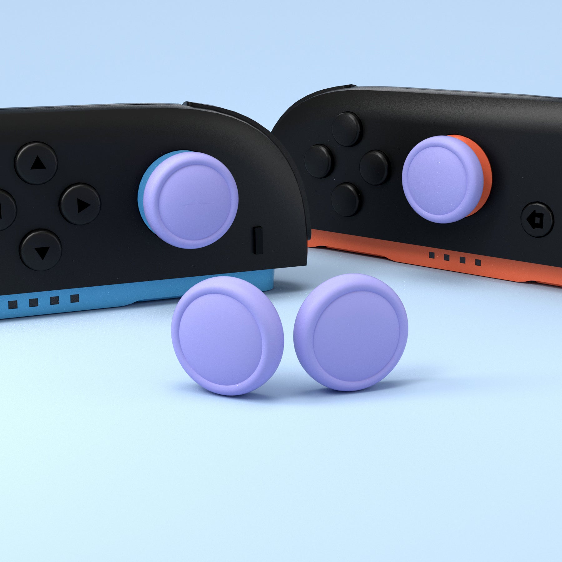 PlayVital 4Pcs Joystick Caps for Nintendo Switch 2, Silicone Thumbstick Grip Cover for Joycon 2 - Light Violet PlayVital