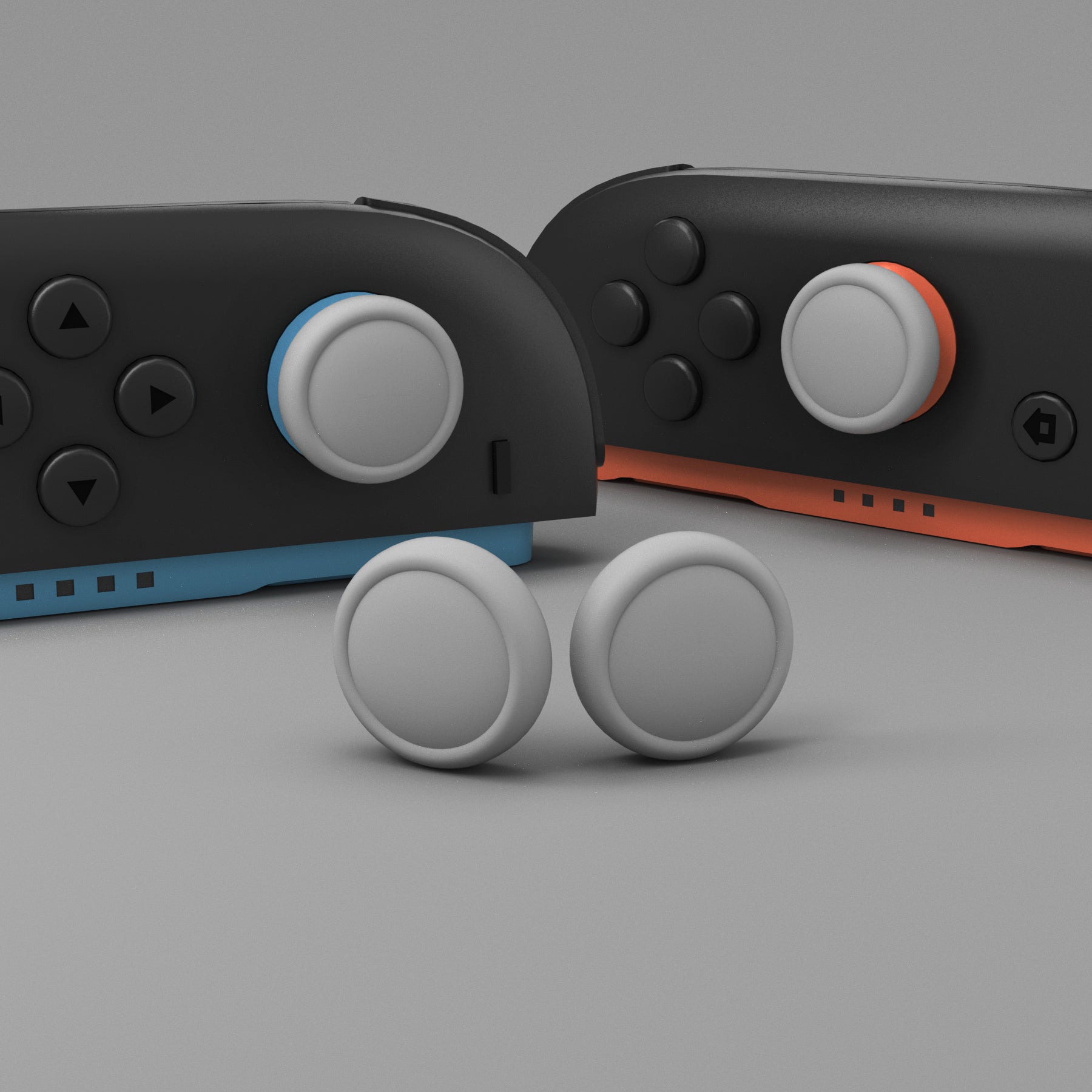 PlayVital 4Pcs Joystick Caps for Nintendo Switch 2, Silicone Thumbstick Grip Cover for Joycon 2 - New Hope Gray PlayVital