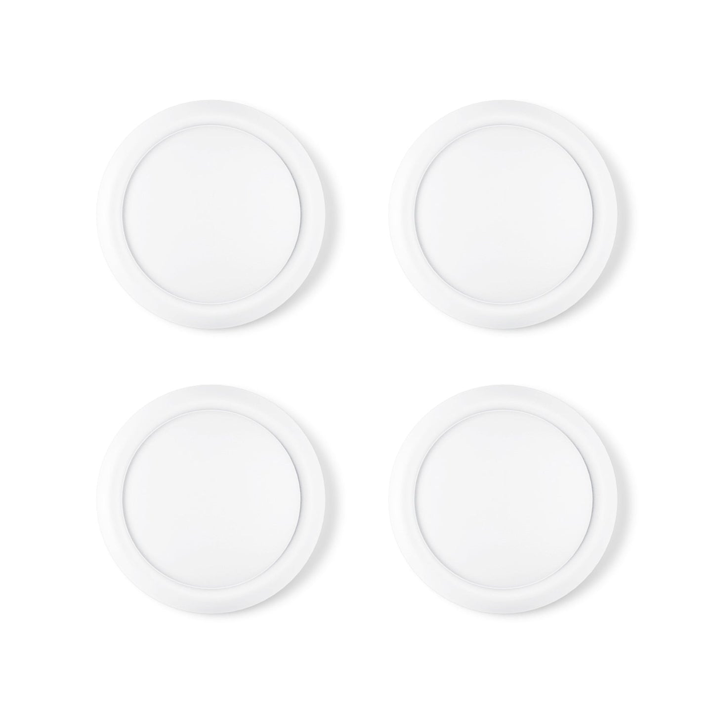 PlayVital 4Pcs Joystick Caps for Nintendo Switch 2, Silicone Thumbstick Grip Cover for Joycon 2 - White PlayVital