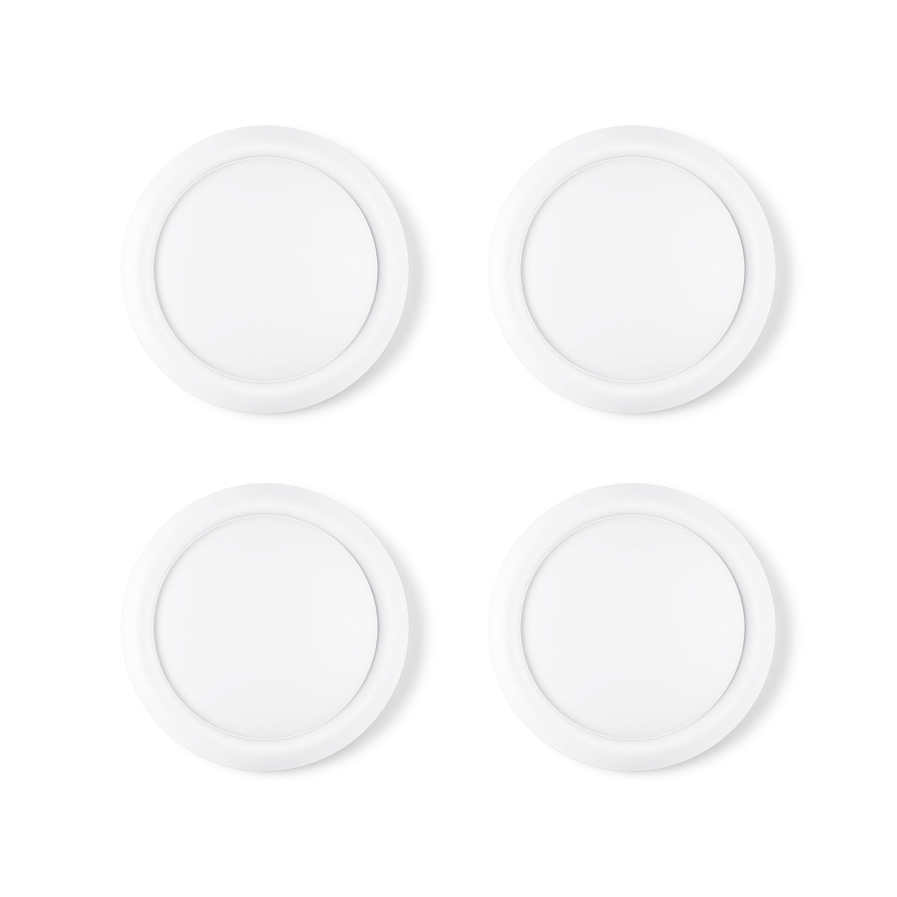 PlayVital 4Pcs Joystick Caps for Nintendo Switch 2, Silicone Thumbstick Grip Cover for Joycon 2 - White PlayVital