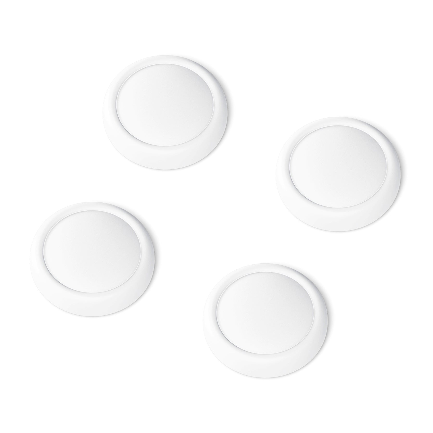 PlayVital 4Pcs Joystick Caps for Nintendo Switch 2, Silicone Thumbstick Grip Cover for Joycon 2 - White PlayVital