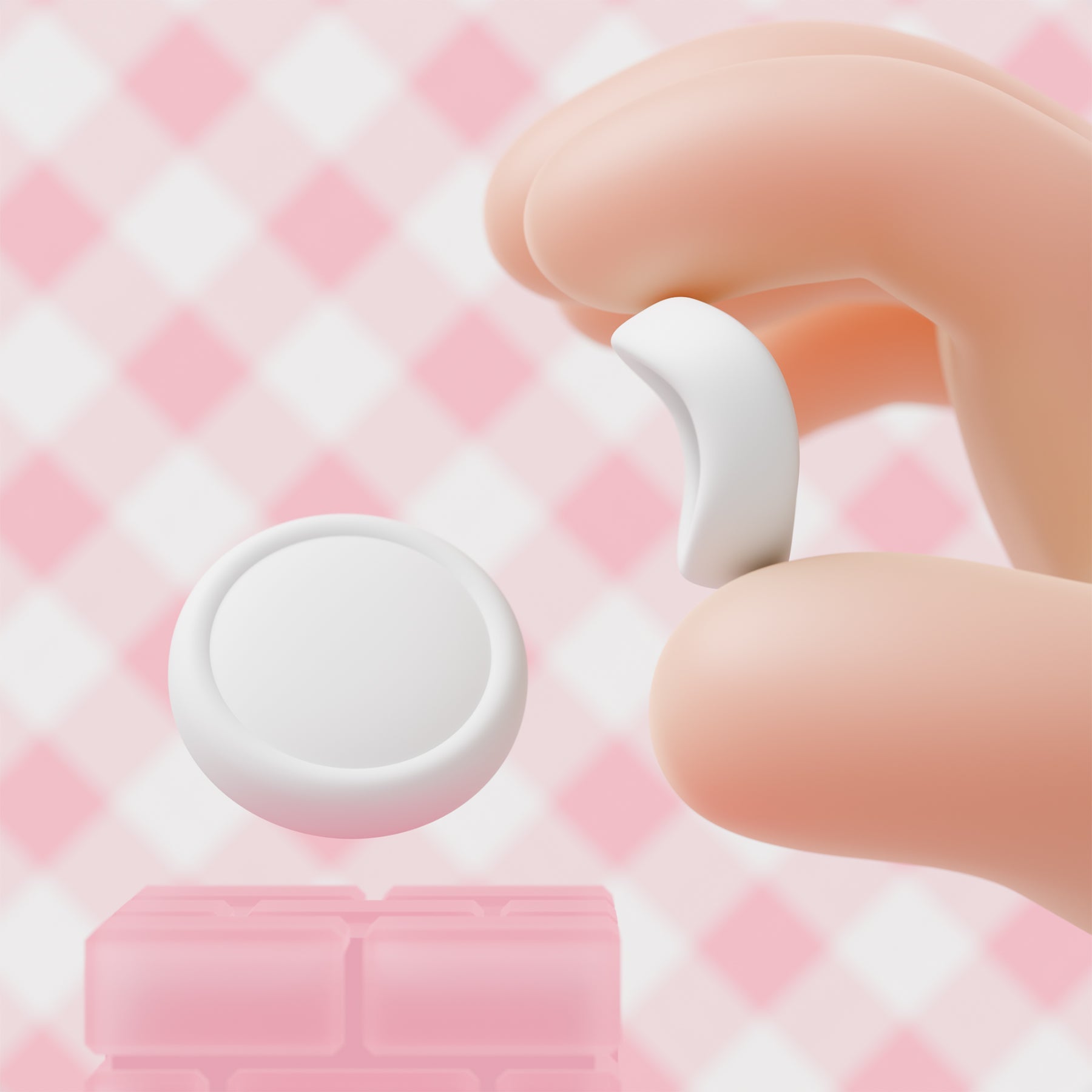 PlayVital 4Pcs Joystick Caps for Nintendo Switch 2, Silicone Thumbstick Grip Cover for Joycon 2 - White PlayVital