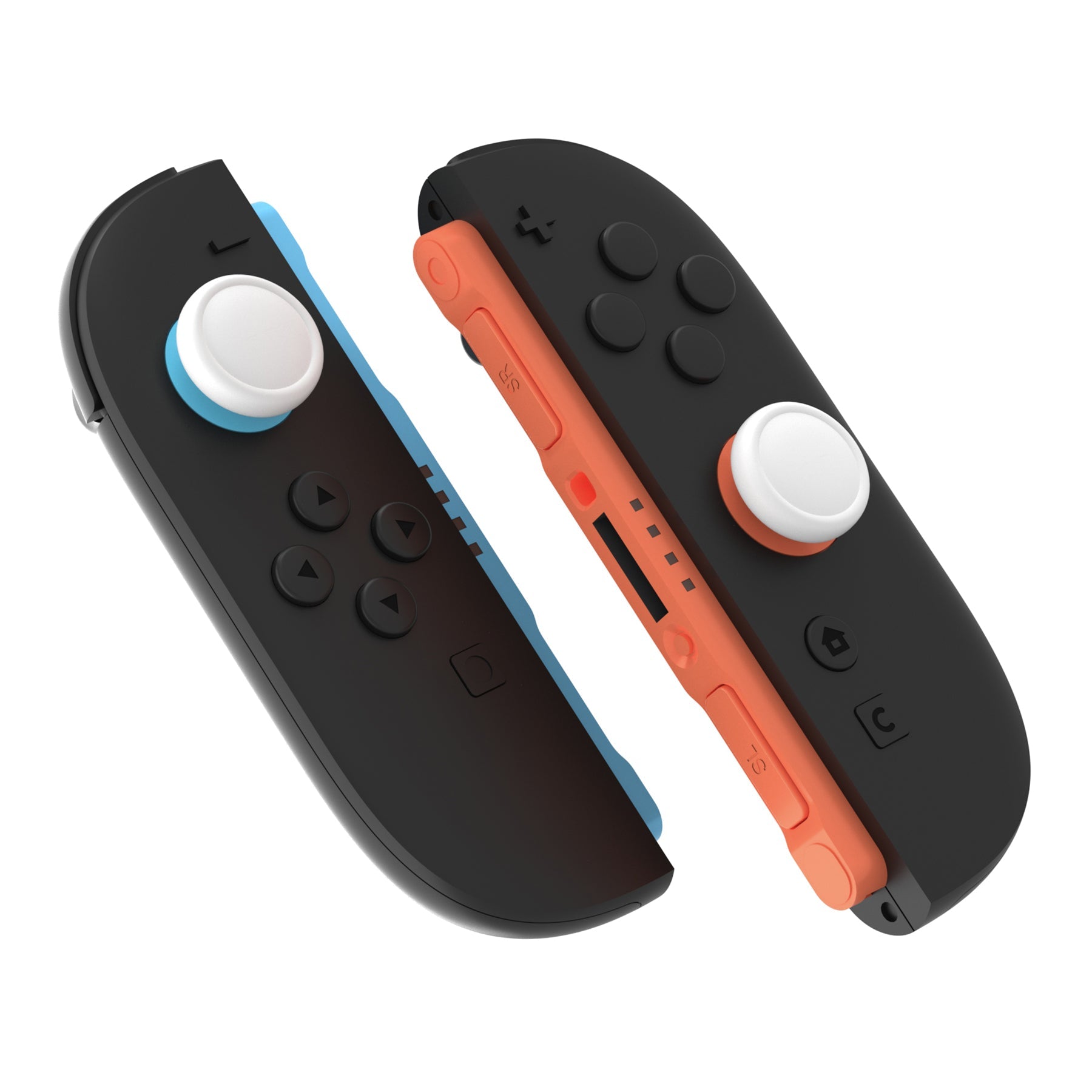 PlayVital 4Pcs Joystick Caps for Nintendo Switch 2, Silicone Thumbstick Grip Cover for Joycon 2 - White PlayVital