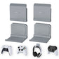 PlayVital 4 Set FOLD Controller Wall Mount for PS5 & PS4 & Xbox Series X/S & Switch Pro & Xbox Wireless Headset & Pulse 3D Headset - White - DMYPFM006 PlayVital