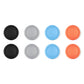 PlayVital 8Pcs Joystick Caps for Nintendo Switch 2, Silicone Thumbstick Grip Cover for Joycon 2 - Black & Gray & Blue & Orange PlayVital