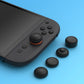 PlayVital 8 in 1 Pro Thumbs Grip Caps for Nintendo Switch 2, 8Pcs Ergonomic Anti-Slip Joystick Caps for Joycon 2 Grip - Black PlayVital