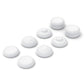 PlayVital 8 in 1 Pro Thumbs Grip Caps for Nintendo Switch 2, 8Pcs Ergonomic Anti-Slip Joystick Caps for Joycon 2 Grip - White PlayVital