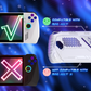 PlayVital ABSOLUTE TPU Protective Case for ROG Ally, Anti-Slip Grip Cover with Joystick Caps for ROG Ally Accessories - White PlayVital