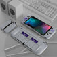 PlayVital AlterGrips Dockable Hard Shell Protective Case with Thumb Grip Caps & Button Caps for Nintendo Switch OLED - Classics SNES Style playvital