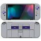 PlayVital AlterGrips Dockable Hard Shell Protective Case with Thumb Grip Caps & Button Caps for Nintendo Switch OLED - Classics SNES Style playvital