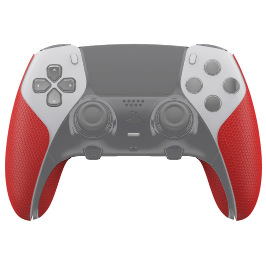 PlayVital Professional Textured Anti-Skid Sweat-Absorbent Controller Grip for PS5 Edge Wireless Controller - Red
