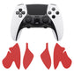PlayVital Professional Textured Anti-Skid Sweat-Absorbent Controller Grip for PS5 Edge Wireless Controller - Red