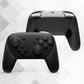 PlayVital Anti-Slip PU Grip Skin with Silicone Back Button Cover for Switch 2 Pro Controller, Sweat-Absorbent for Nintendo Switch 2 Pro Controller Grip - Hexagonal Textured Black PlayVital
