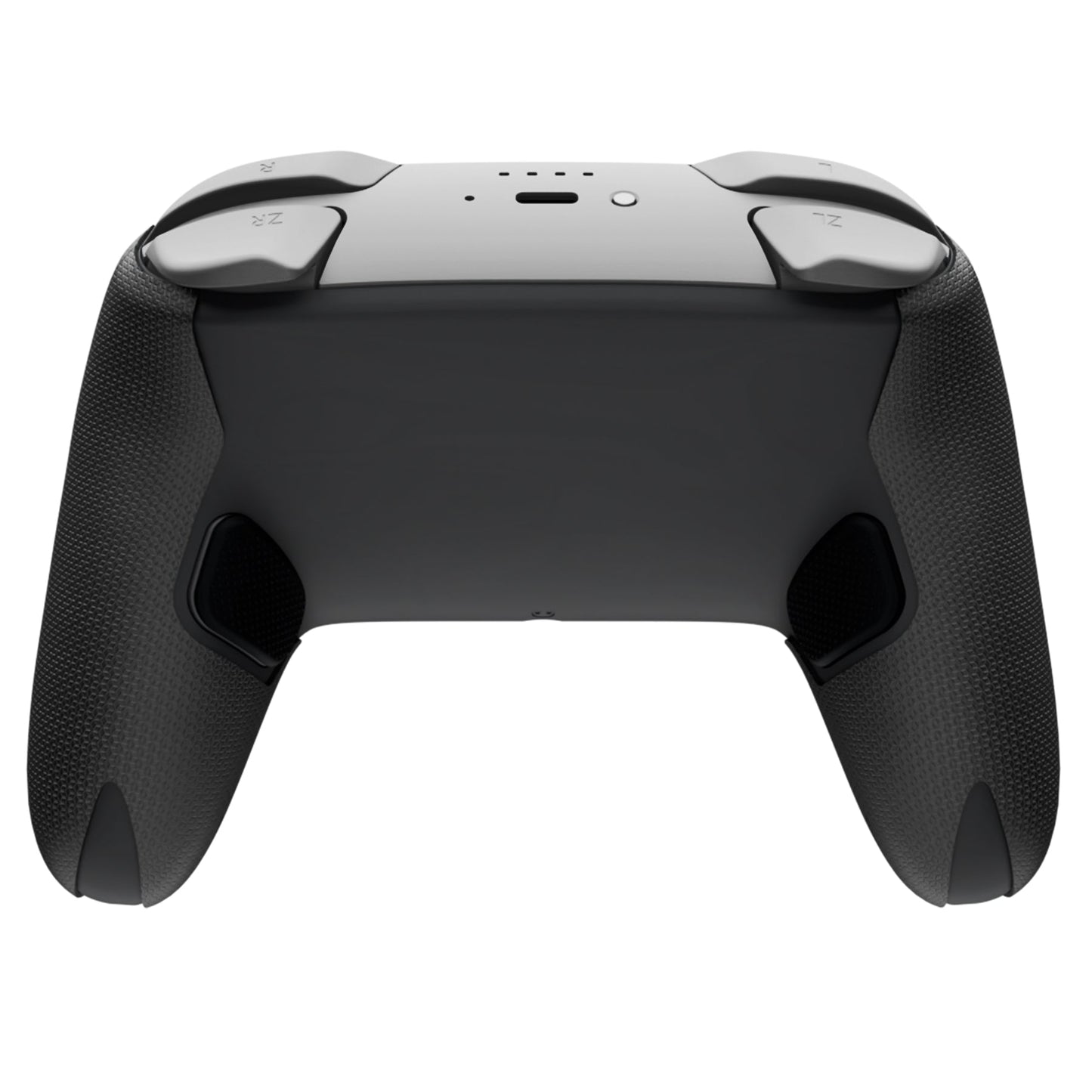 PlayVital Anti-Slip PU Grip Skin with Silicone Back Button Cover for Switch 2 Pro Controller, Sweat-Absorbent for Nintendo Switch 2 Pro Controller Grip - Hexagonal Textured Black PlayVital