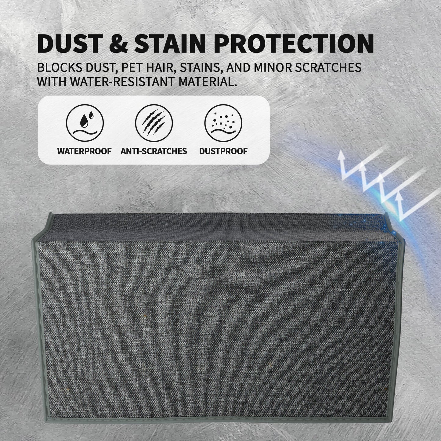 PlayVital Anti Scratch Nylon Dust Cover for Nintendo Switch 2 Charging Dock - Gray PlayVital