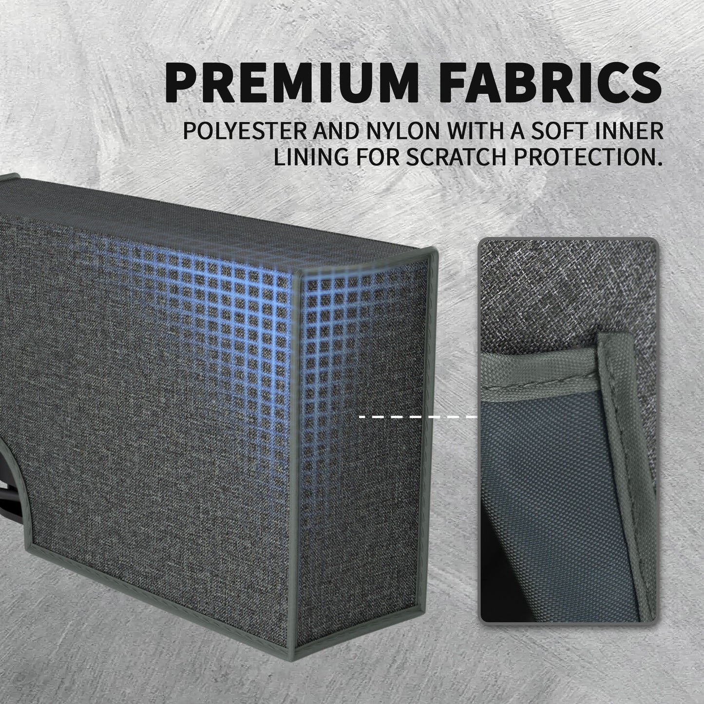 PlayVital Anti Scratch Nylon Dust Cover for Nintendo Switch 2 Charging Dock - Gray PlayVital