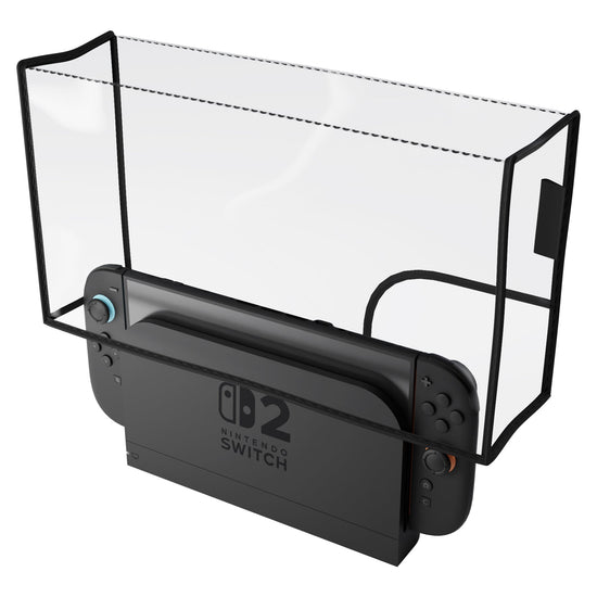 PlayVital Anti Scratch Waterproof Nylon Dust Cover for Nintendo Switch 2 Charging Dock - Transparent PlayVital