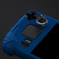 PlayVital Armor Series Protective Case for Steam Deck LCD, Soft Cover Silicone Protector for Steam Deck with Back Button Enhancement Designed & Thumb Grips Caps - Blue - XFSDP006 PlayVital