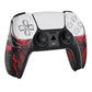 PlayVital Armored Edition Anti-Skid Sweat-Absorbent Controller Grip with Shoulder Button Trigger Stickers for PS5 Controller - Spider Armor - PFPJ157 PlayVital