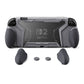 PlayVital BEYOND-GRIP Interchangeable Grip Protective Cover for Nintendo Switch 2 (2025), Ergonomic TPU Dockable Case Accessories for Switch 2 with Joystick Caps - New Hope Gray PlayVital