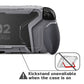 PlayVital BEYOND-GRIP Interchangeable Grip Protective Cover for Nintendo Switch 2 (2025), Ergonomic TPU Dockable Case Accessories for Switch 2 with Joystick Caps - New Hope Gray PlayVital