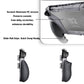 PlayVital BEYOND-GRIP Interchangeable Grip Protective Cover for Nintendo Switch 2 (2025), Ergonomic TPU Dockable Case Accessories for Switch 2 with Joystick Caps - New Hope Gray PlayVital