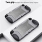 PlayVital BEYOND-GRIP Interchangeable Grip Protective Cover for Nintendo Switch 2 (2025), Ergonomic TPU Dockable Case Accessories for Switch 2 with Joystick Caps - New Hope Gray PlayVital