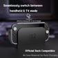 PlayVital BEYOND-GRIP Interchangeable Grip Protective Cover for Nintendo Switch 2 (2025), Ergonomic TPU Dockable Case Accessories for Switch 2 with Joystick Caps - New Hope Gray PlayVital