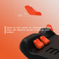 PlayVital Back Buttons & Shoulder Buttons Trigger Enhancement Set for Steam Deck, LR Increaser Trigger Grip + Back Button Improvement Accessories for Steam Deck OLED & LCD - Orange PlayVital