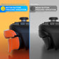 PlayVital Back Buttons & Shoulder Buttons Trigger Enhancement Set for Steam Deck, LR Increaser Trigger Grip + Back Button Improvement Accessories for Steam Deck OLED & LCD - Orange PlayVital