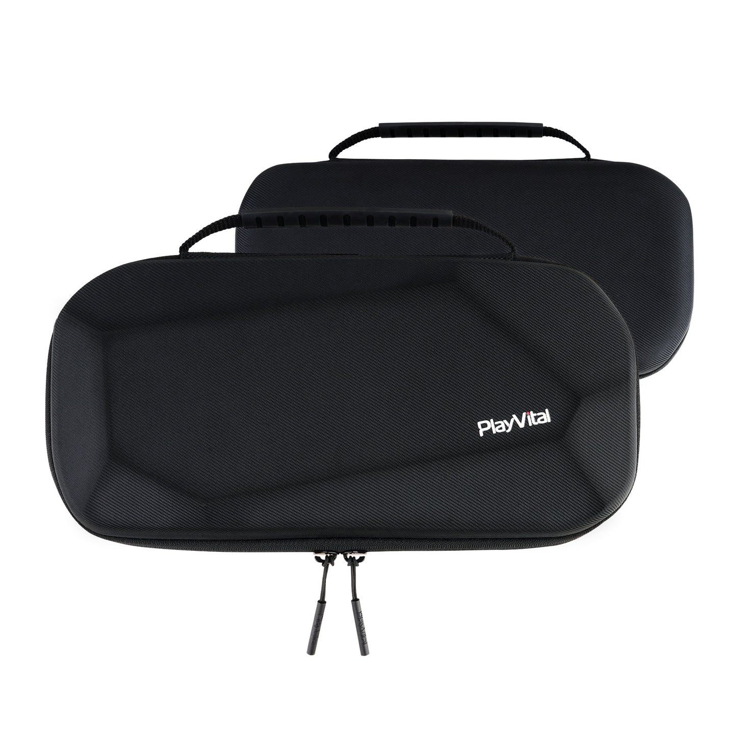 PlayVital Carrying Case for Nintendo Switch 2 with Silicone Charging Port, Shockproof Protective Hard Shell with 10 Game Card Slots for Switch 2 Accessories Storage - Black PlayVital