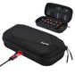 PlayVital Carrying Case for Nintendo Switch 2 with Silicone Charging Port, Shockproof Protective Hard Shell with 10 Game Card Slots for Switch 2 Accessories Storage - Black PlayVital