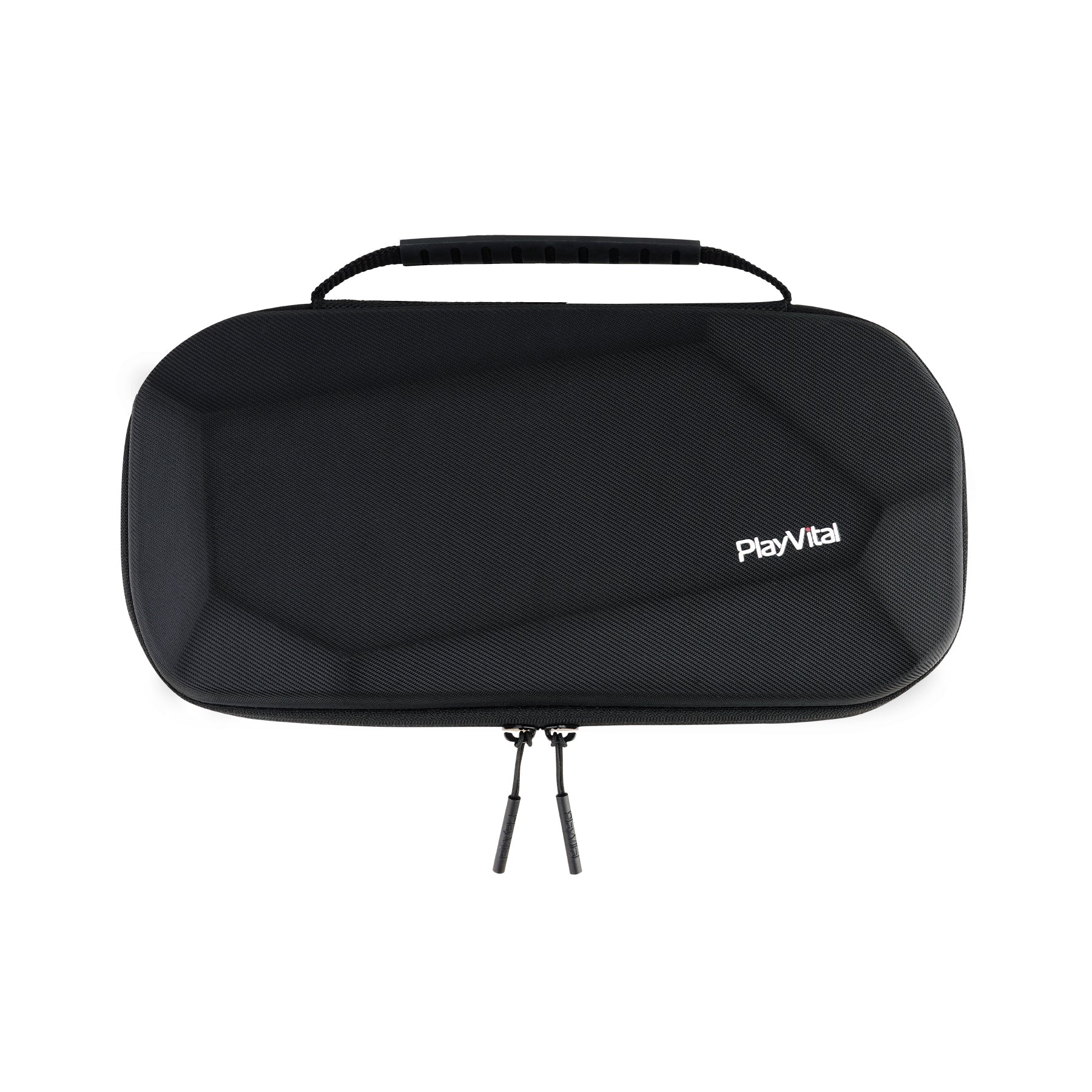 PlayVital Carrying Case for Nintendo Switch 2 with Silicone Charging Port, Shockproof Protective Hard Shell with 10 Game Card Slots for Switch 2 Accessories Storage - Black PlayVital
