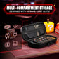 PlayVital Carrying Case for Nintendo Switch 2 with Silicone Charging Port, Shockproof Protective Hard Shell with 10 Game Card Slots for Switch 2 Accessories Storage - Black PlayVital