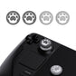 PlayVital Cat Paw Design Thumb Grip Caps for Steam Deck LCD & OLED, for PS Portal Remote Player - Gray & Light Gray PlayVital