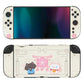 PlayVital Cherry Blossoms Kitten Custom Full Set Protective Skin Decal for Nintendo Switch 2 (2025) Console & Joycon - Antique Yellow PlayVital