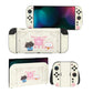 PlayVital Cherry Blossoms Kitten Custom Full Set Protective Skin Decal for Nintendo Switch 2 (2025) Console & Joycon - Antique Yellow PlayVital