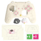 PlayVital Cherry Blossoms Kitten Silicone Case for Nintendo Switch 2 Pro Controller, Cute Protective Skin Case for Switch 2 Pro Controller with Back Button Cap & Thumb Grip & Sticker - Antique Yellow PlayVital
