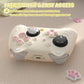 PlayVital Cherry Blossoms Kitten Silicone Case for Nintendo Switch 2 Pro Controller, Cute Protective Skin Case for Switch 2 Pro Controller with Back Button Cap & Thumb Grip & Sticker - Antique Yellow PlayVital