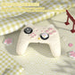 PlayVital Cherry Blossoms Kitten Silicone Case for Nintendo Switch 2 Pro Controller, Cute Protective Skin Case for Switch 2 Pro Controller with Back Button Cap & Thumb Grip & Sticker - Antique Yellow PlayVital