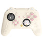 PlayVital Cherry Blossoms Kitten Silicone Case for Nintendo Switch 2 Pro Controller, Cute Protective Skin Case for Switch 2 Pro Controller with Back Button Cap & Thumb Grip & Sticker - Antique Yellow PlayVital