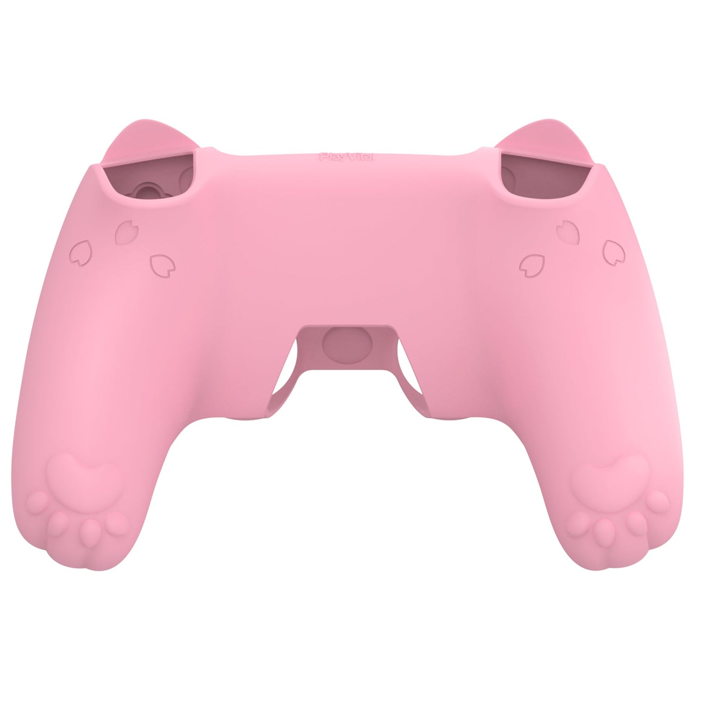 PlayVital Cherry Blossoms Kitten Silicone Cover for PS5 Controller,  Anti-slip Grip Skin with Thumb Grip & Sticker for PS5 Controller Accessories - Pink PlayVital