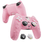 PlayVital Cherry Blossoms Kitten Silicone Cover for PS5 Controller,  Anti-slip Grip Skin with Thumb Grip & Sticker for PS5 Controller Accessories - Pink PlayVital