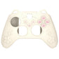 PlayVital Cherry Blossoms Kitten Silicone Cover for Xbox Series X/S Controller, Anti-slip Grip Protector for Xbox Core Wireless Controller with Thumb Grips & Sticker - Antique Yellow PlayVital