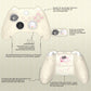 PlayVital Cherry Blossoms Kitten Silicone Cover for Xbox Series X/S Controller, Anti-slip Grip Protector for Xbox Core Wireless Controller with Thumb Grips & Sticker - Antique Yellow PlayVital