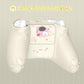 PlayVital Cherry Blossoms Kitten Silicone Cover for Xbox Series X/S Controller, Anti-slip Grip Protector for Xbox Core Wireless Controller with Thumb Grips & Sticker - Antique Yellow PlayVital