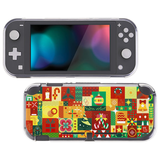 PlayVital Soft TPU Slim Protective Case for Nintendo Switch Lite - Christmas Wrap
