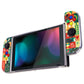 PlayVital Soft TPU Slim Protective Case with Colorful ABXY Direction Button Caps for Nintendo Switch - Christmas Wrap
