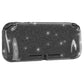 PlayVital Clear Glitter Silver Hard Protective Case for Nintendo Switch Lite, Glossy Ergonomic Hard Grip Cover with Screen Protector & Thumb Grips & Button Caps PlayVital